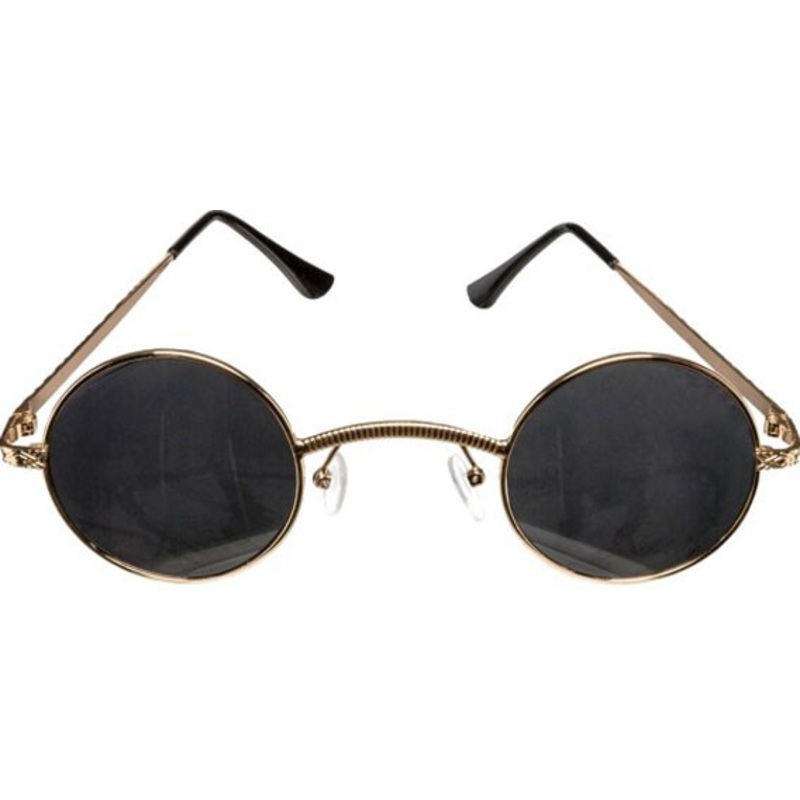 Steampunk hippie glasses with dark glasses