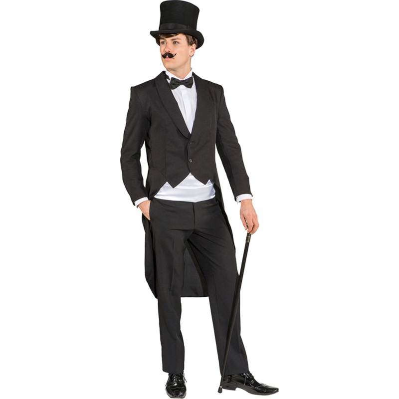 Classic men's tailcoat in black 48-50
