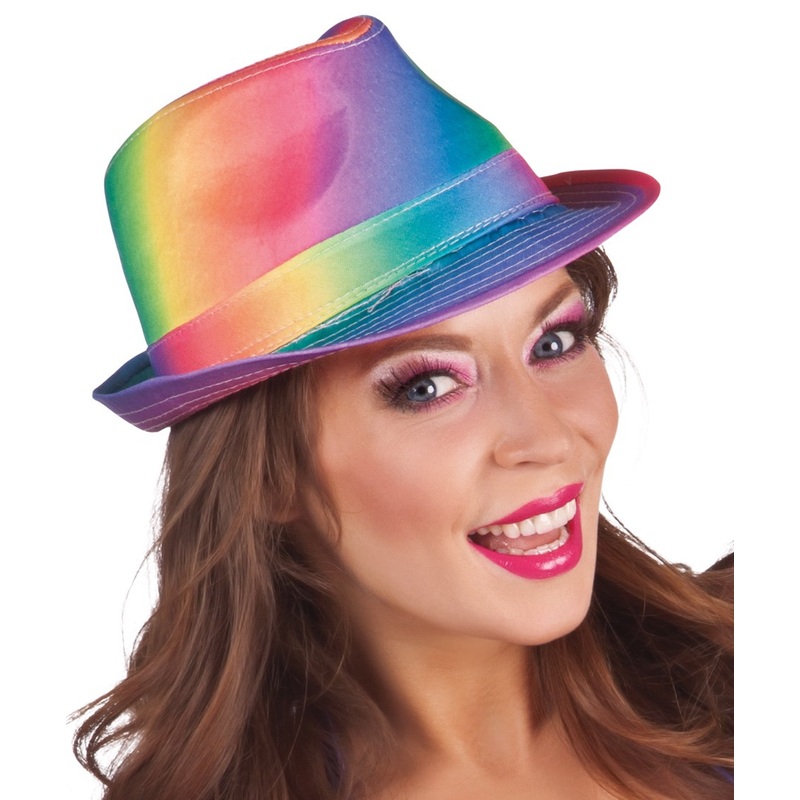 Colorful fedora hat