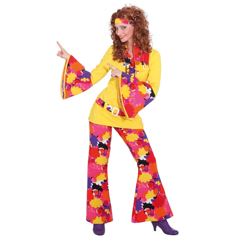 Colorful floral dream bell-bottoms 34