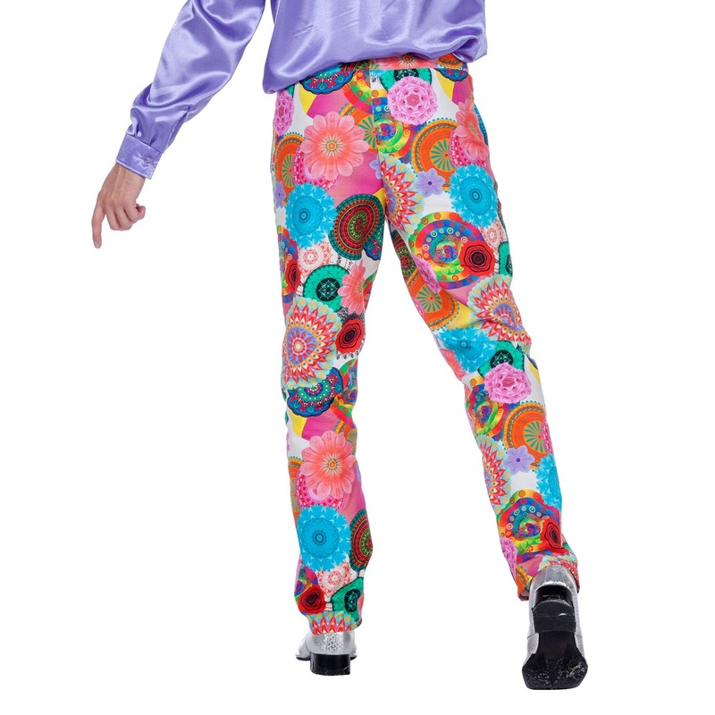 Colorful flower paradise men's trousers 48