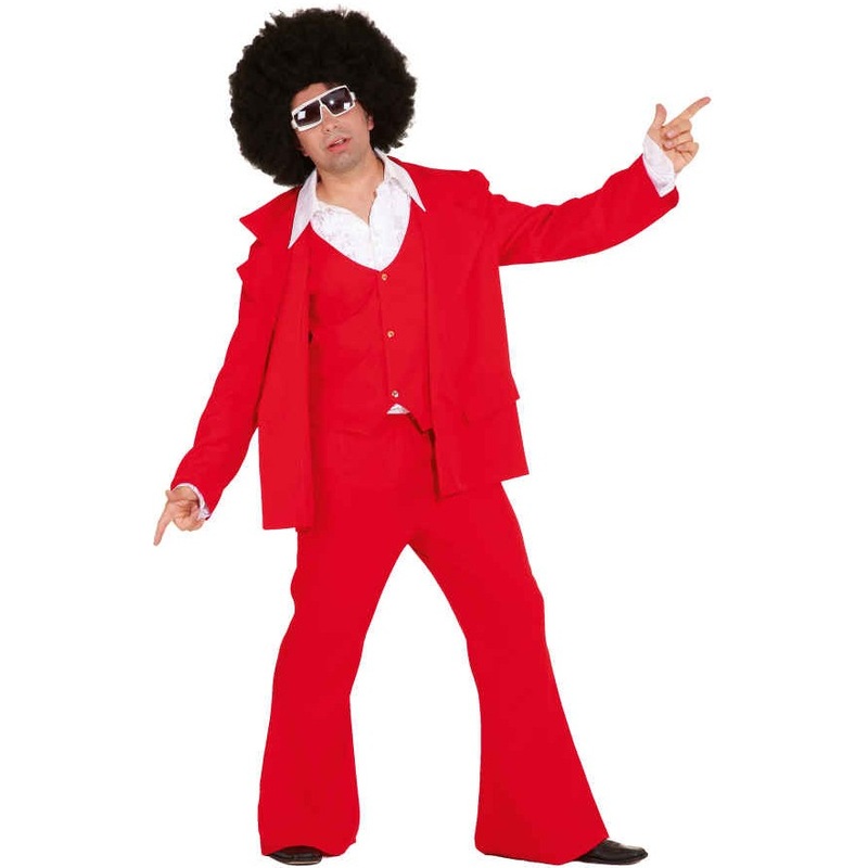 Disco King Party Suit Red 48