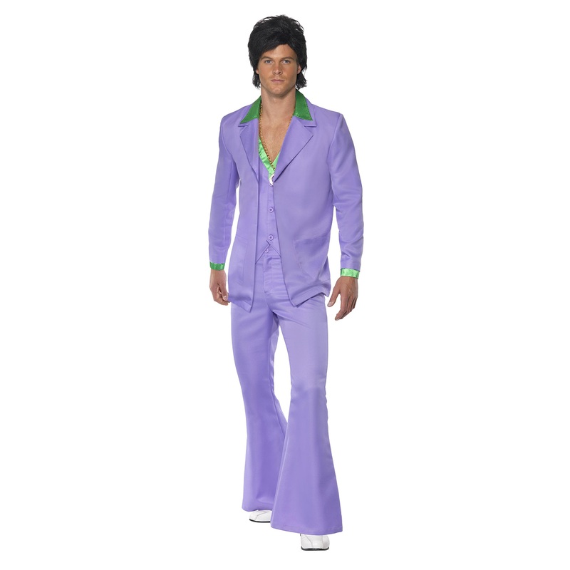 Disco suit lavender 70s for men M