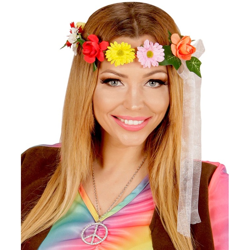 Flower power hippie headband