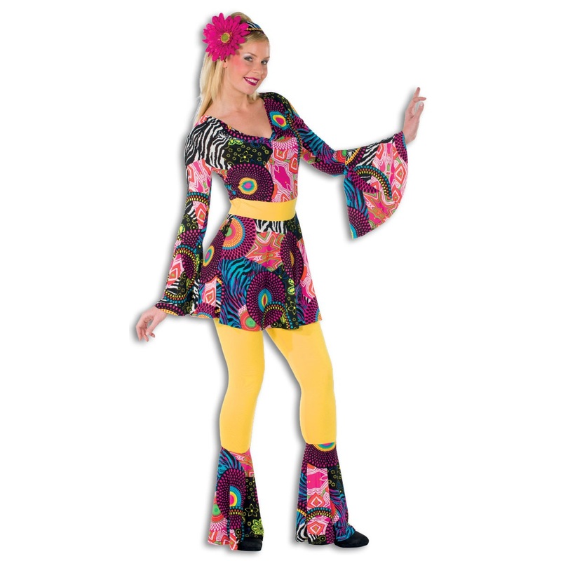 Freaky hippie Sally ladies costume 34