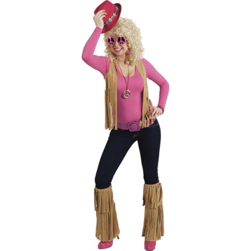 Frieda fringes hippie set with vest and gauntlets