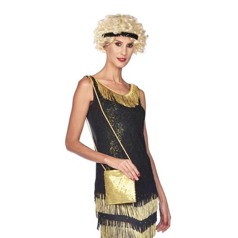 Gold sequin bag Caroline