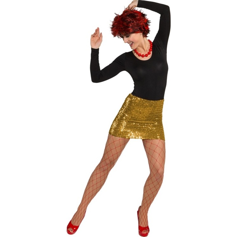 Gold sequin skirt and top 32-34