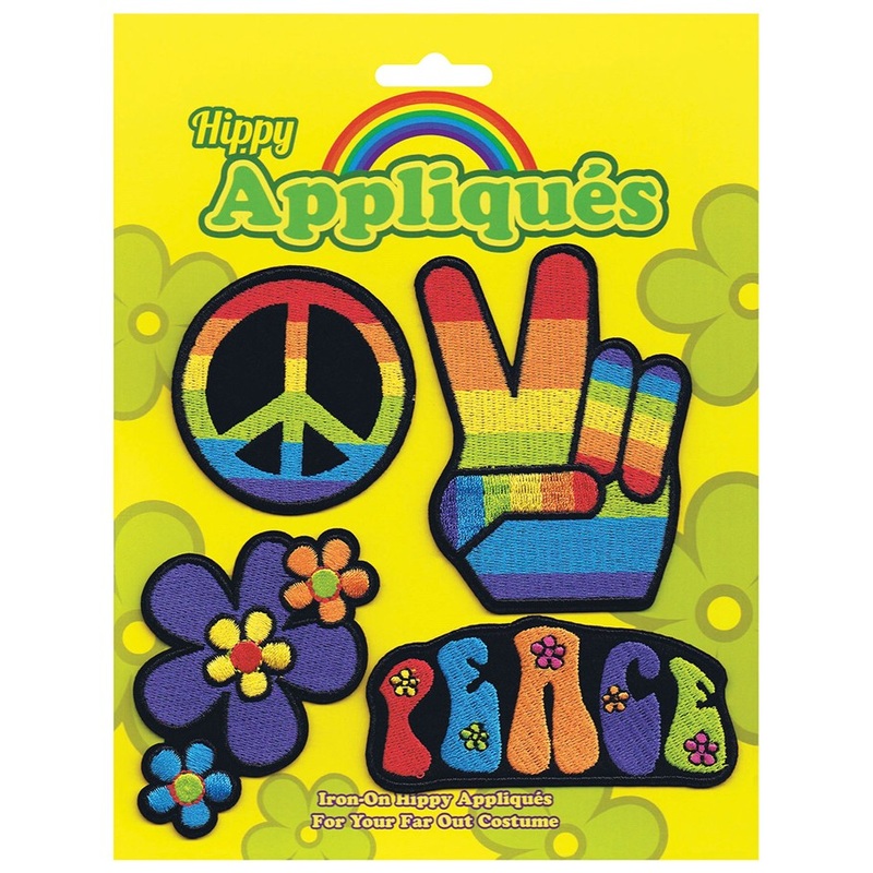Hippie 70s iron on patch