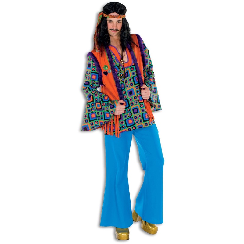 Love & Peace hippie costume for men 48