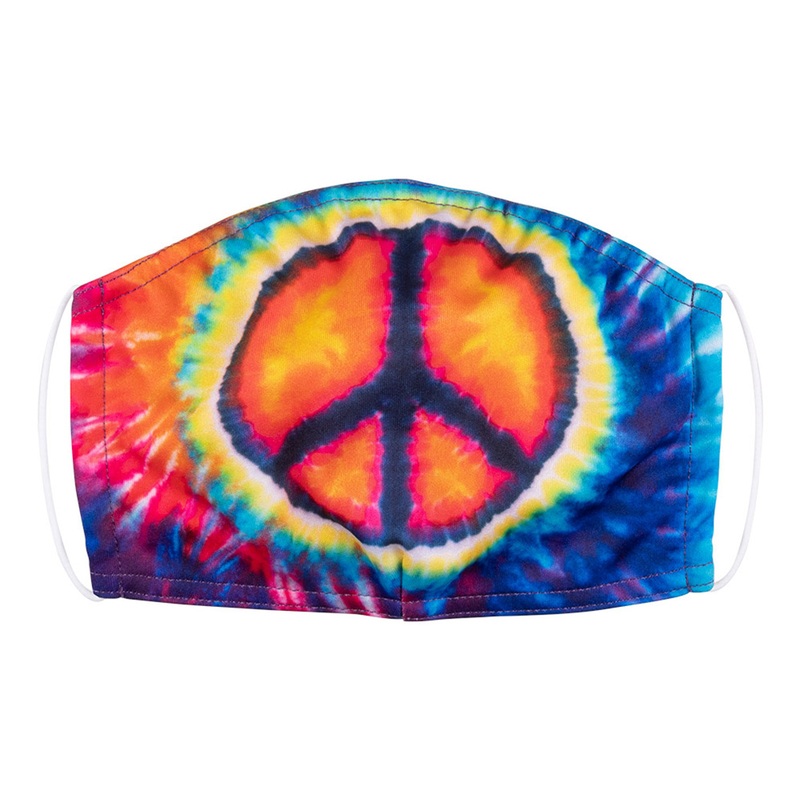 Mouth nose mask hippie lady