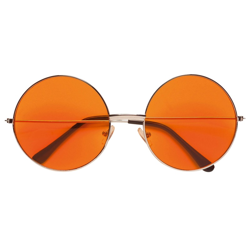 Orange 70s hippie glasses