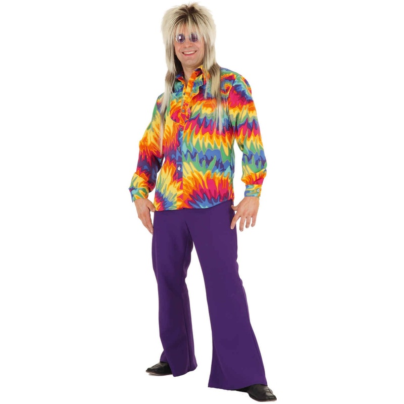 Purple men's bell-bottoms 48-50