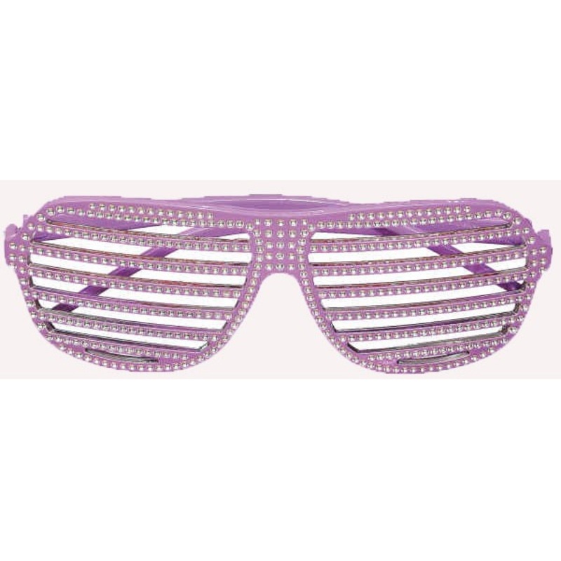 Purple party glasses with rhinestones