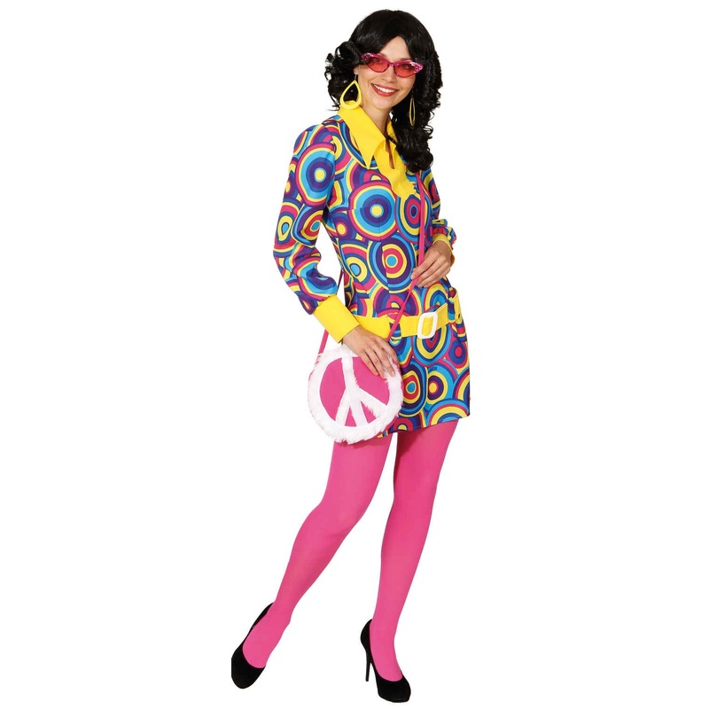 Retro neon dress for women 34