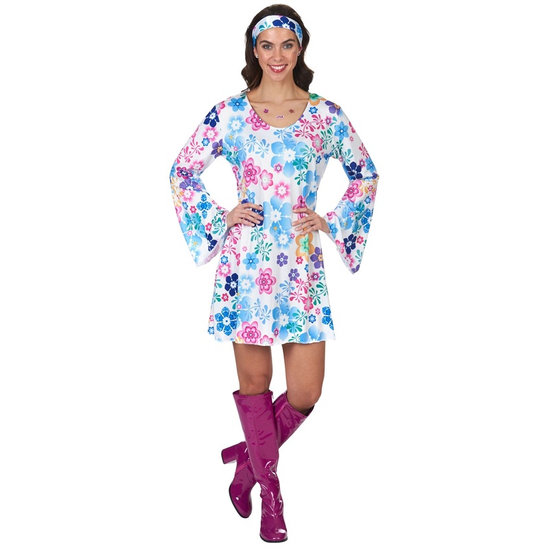 Sweet floral hippie ladies costume 32-34