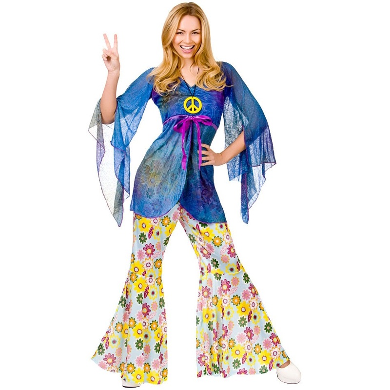 Woodstock Pam hippie ladies costume S