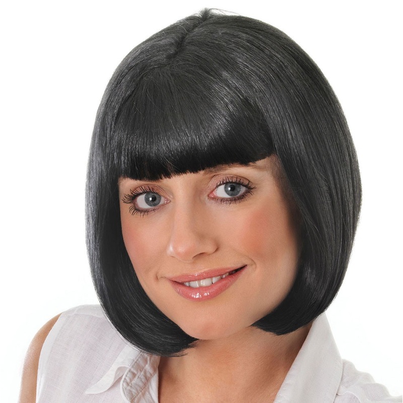 Asia bob wig with bangs