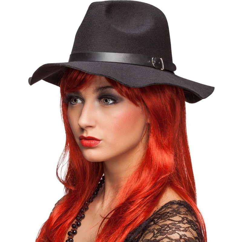 Black hunting hat with ribbon 57