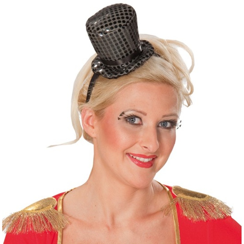 Black sequin mini cylinder