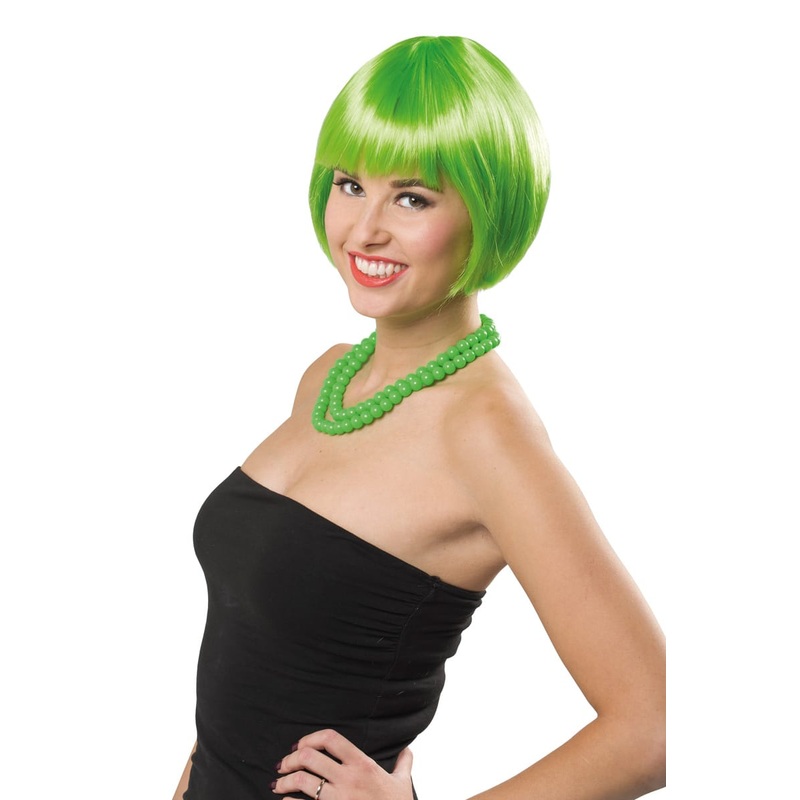 Bob wig Cleo neon green