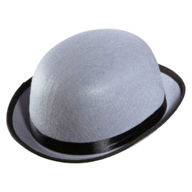 Bowler felt hat in gray for children