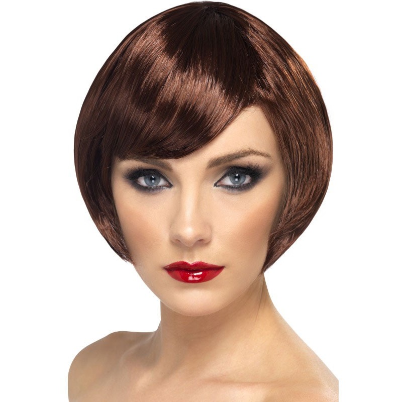 Brown glamor bob wig