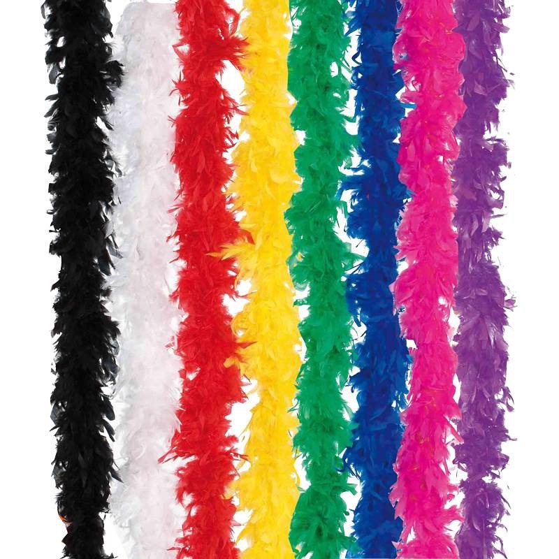 Colorful feather boas