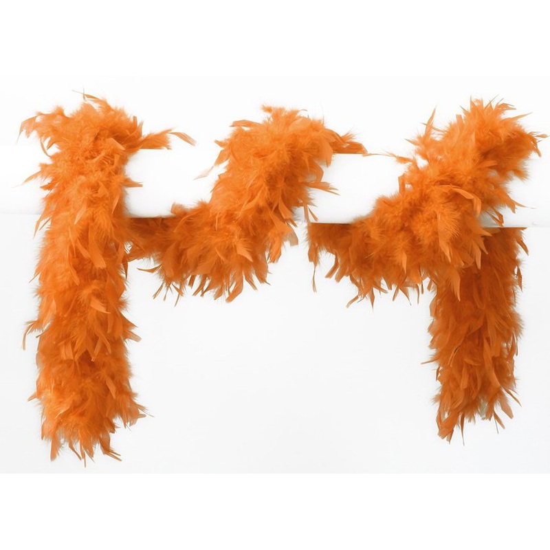 Feather boa 180cm orange