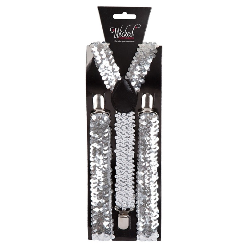 Glamor disco suspenders with sequins