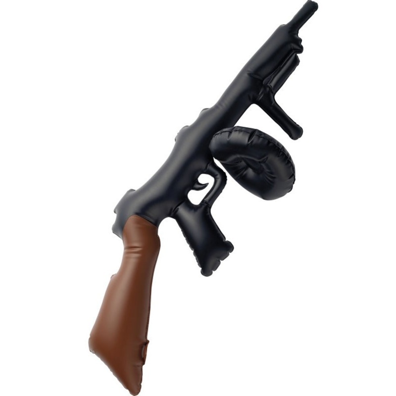 Inflatable gangster submachine gun 75cm