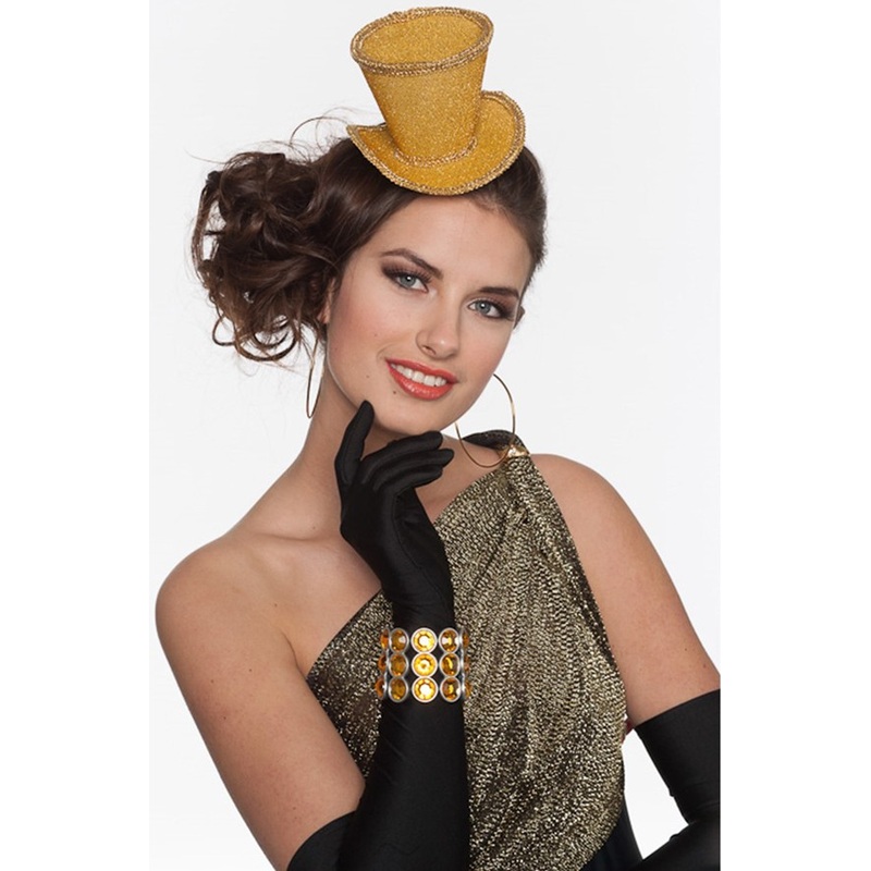 Party hat gold as a hair clip