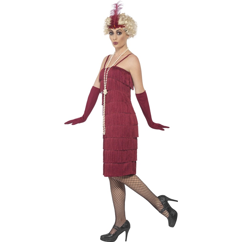 Red 20s Charleston costume S