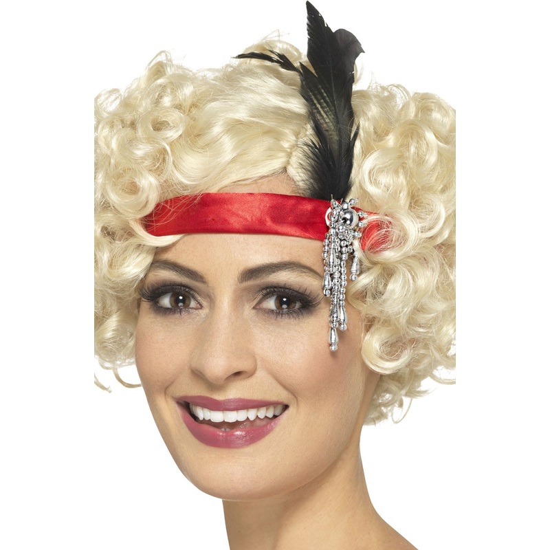 Red Charleston Flapper headband