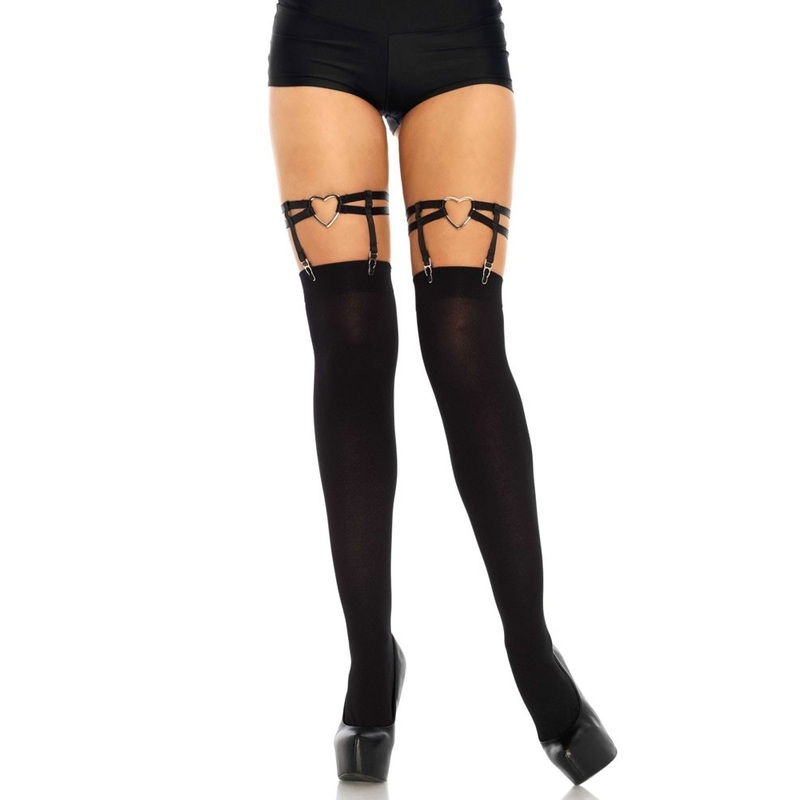 Suspender belt with hearts