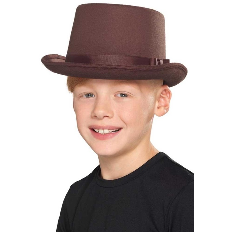 Top hat for children brown