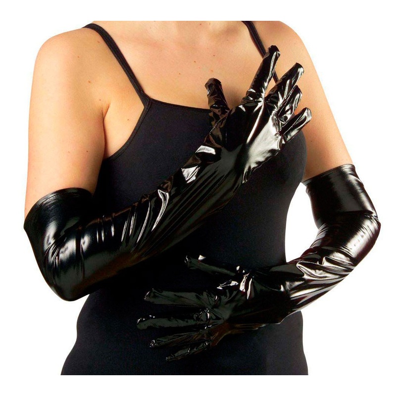 Vinyl gloves black