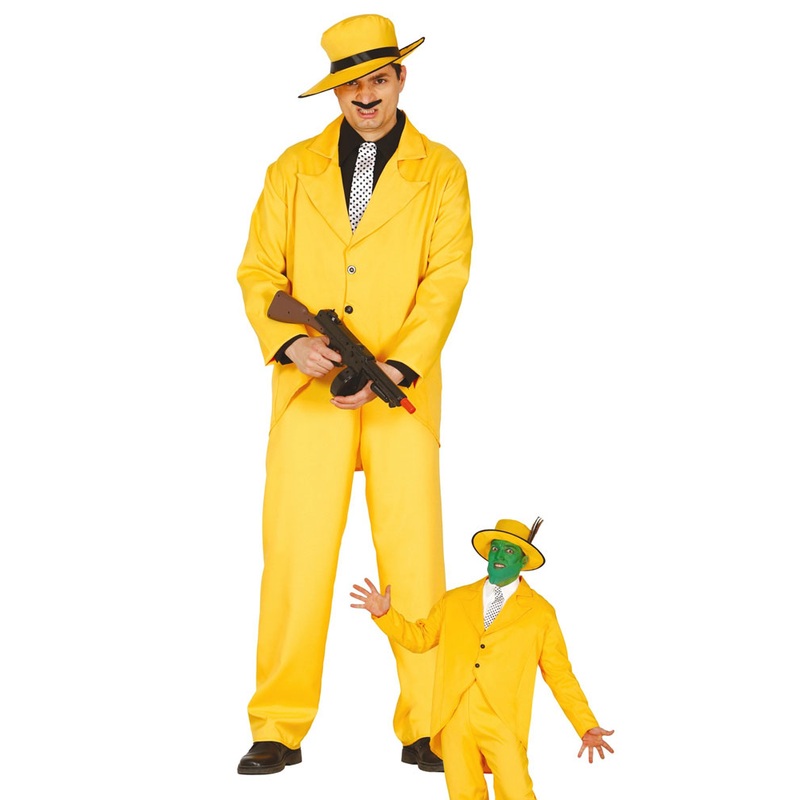 Yellow villain men's costume