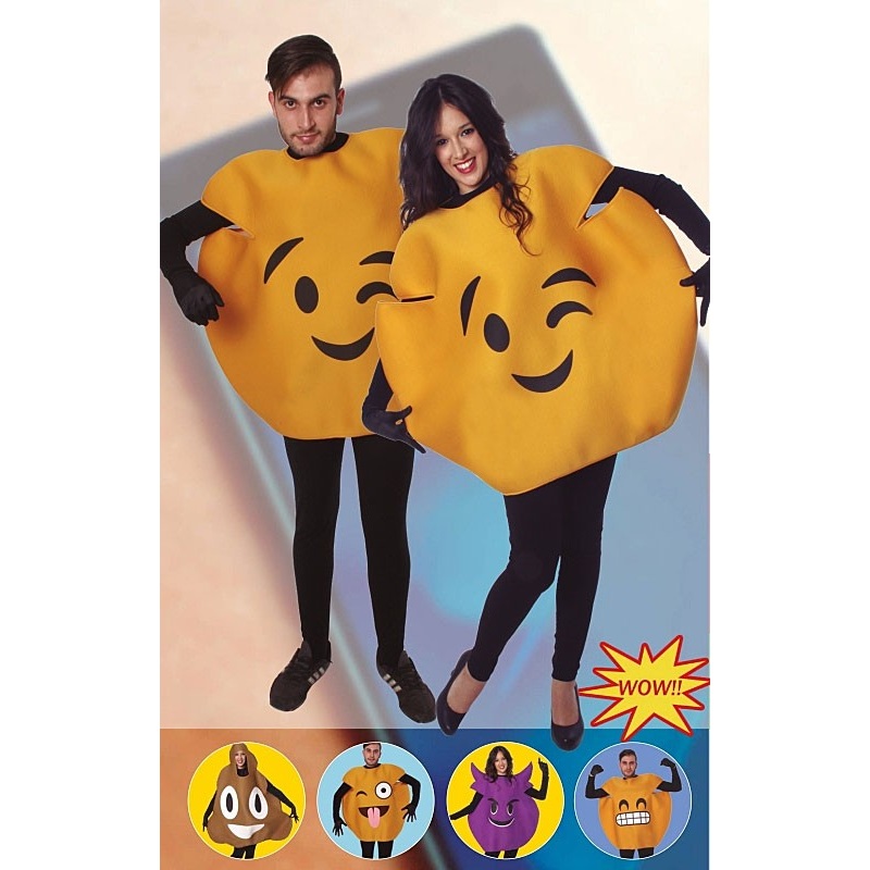 August wink emoji costume