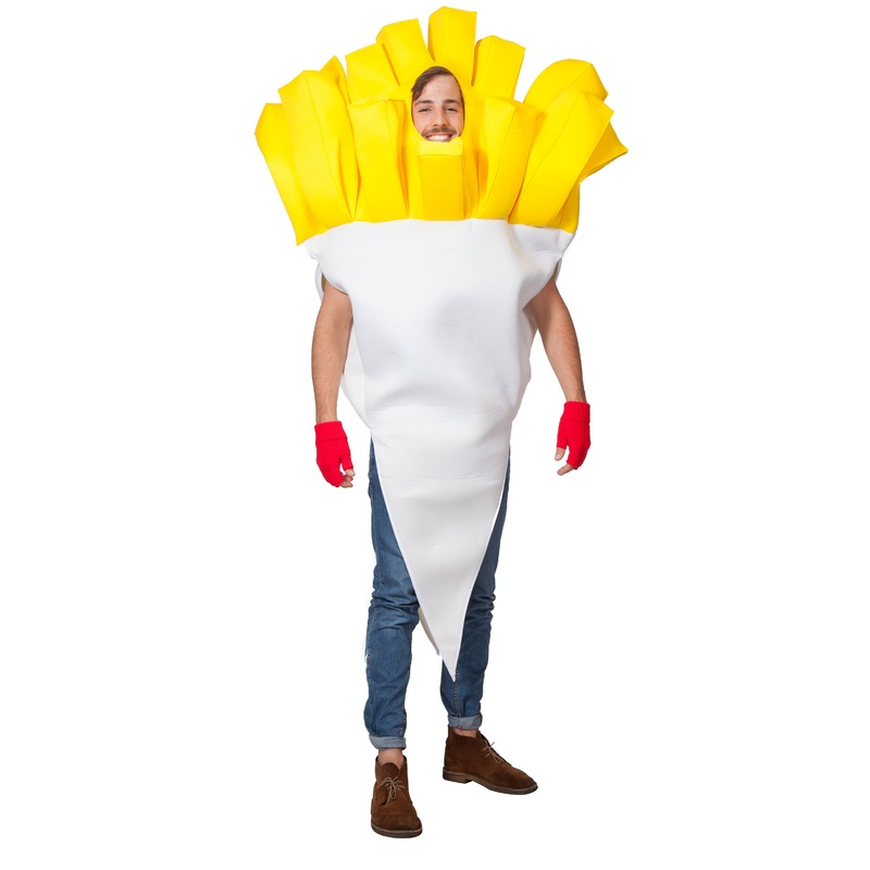 Bag of french fries unisex costume