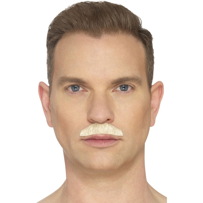Blonde upper lip beard