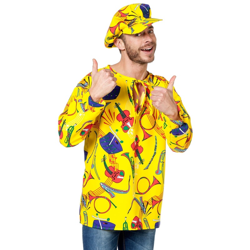 Colorful music shirt XS