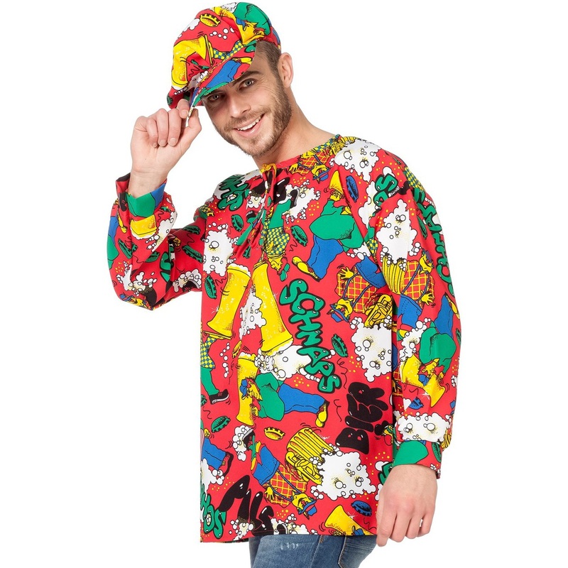 Colorful party shirt beer smock S