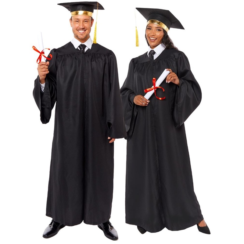 Graduation robe costume for adults S-M