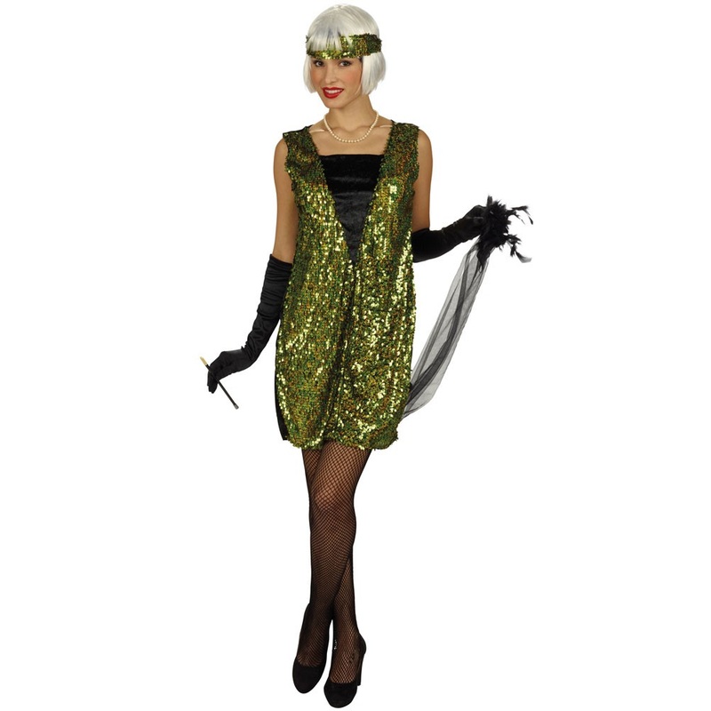 Green Charleston ladies costume 36-38