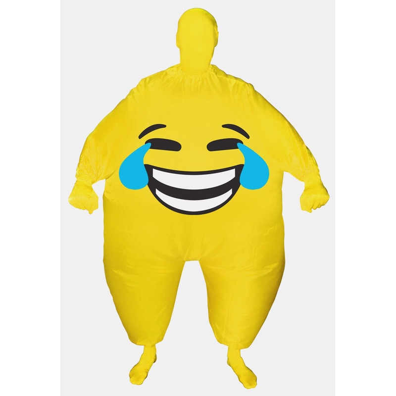 Inflatable emoji smiley costume