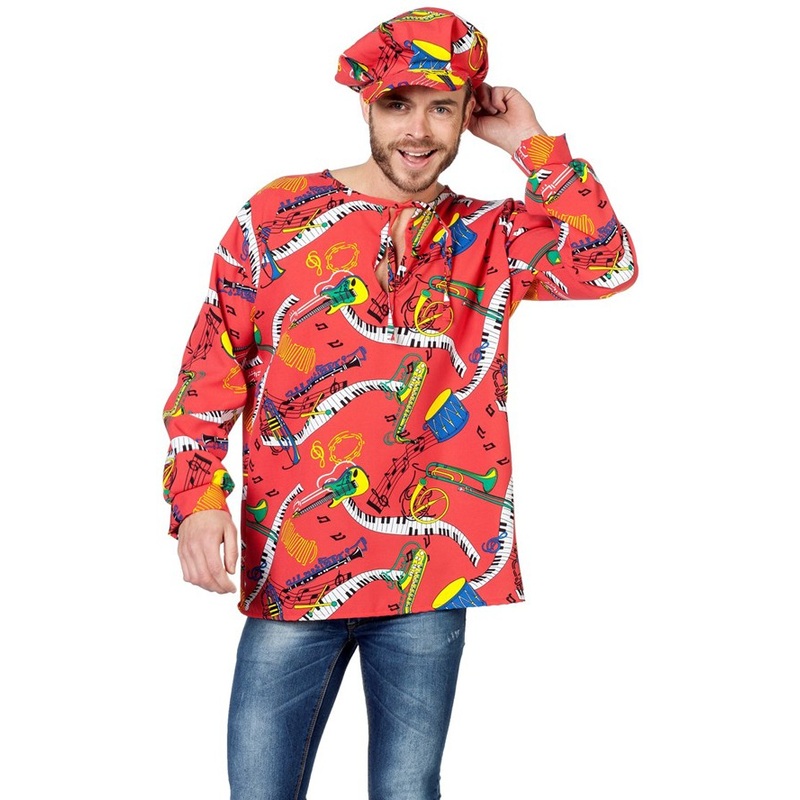 Musical smock shirt unisex S