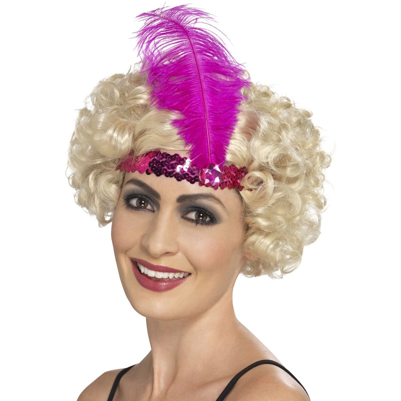 Pink Charleston sequin headband