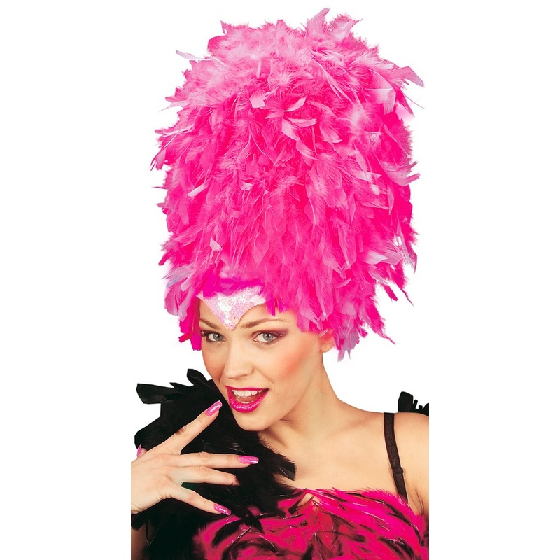 Pink feather headdress Rio