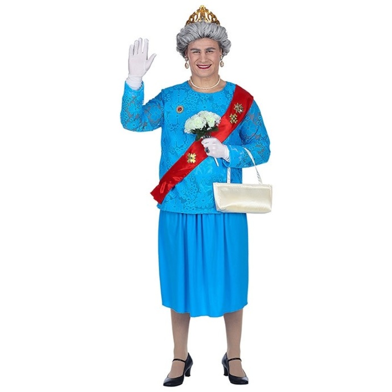 Queen Elizabeth Costume for Men M-L